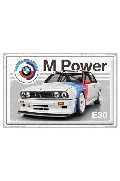 Nostalgic Art Nostalgic-Art BMW Motorsport - M Power E30 Retro Metal Levha, 4...
