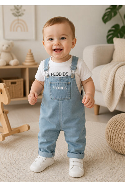EYMİRGİYİM Short Sleeve Saloped Baby Girl and Boy Set 6-9 Months, 9-12 Months...