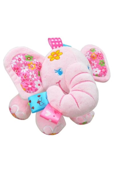 Sozzy Jucărie muzicală pentru bebeluși, elefant roz