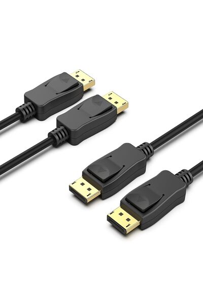 Generic DisplayPort to DisplayPort 1.8 Meter Cable 2 Pack, DP to DP Male to M...