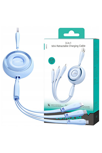 Joyroom Cablu 3-în-1 USB la USB-C la Lightning Micro 1M 3.5A Pentru Telefoane