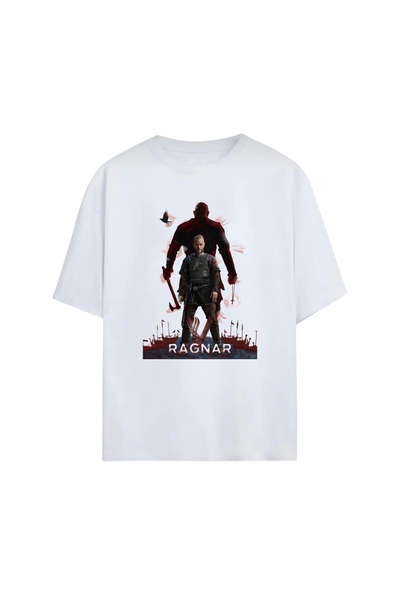 Grafftee Clothing Vikings Design Printed Premium Unisex Cotton T-Shirt |   Sp...