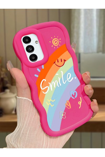 Hontinga Samsung Galaxy A04S Compatible Case Camera Protector Red Silicone Co...