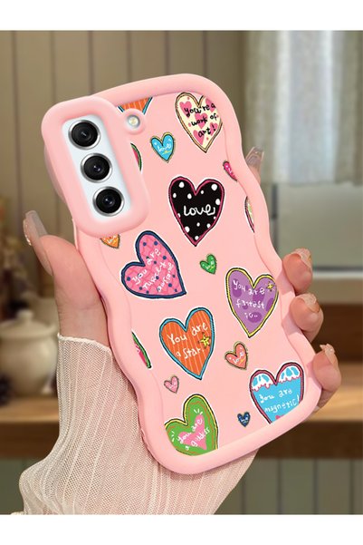 Hontinga Samsung Galaxy S21 Fe Compatible Case Camera Protector Pink Silicone...