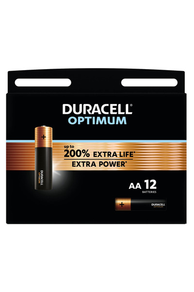 Duracell Σετ μπαταριών R6 AA Optimum, 1.5V, 12 τεμάχια