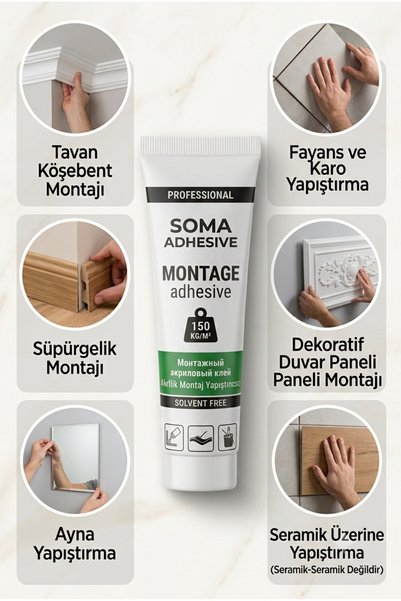 Primeaks Akrilik Montaj Yapıştırıcısı Sıvı Çivi Hızlı Yapıştırıcı - Solvent İ...