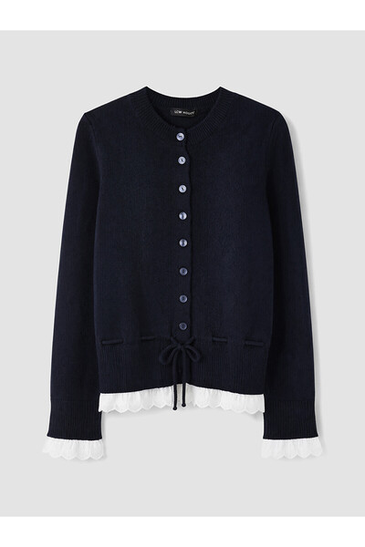 LC Waikiki Özmarka New Season Crew Neck Women's Knitwear Cardigan