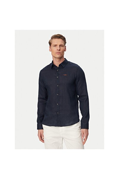 Aeronautica Militare Cămașă bărbătească 261CA1321UCT03089 Bleumarin