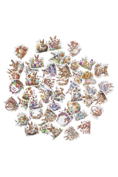 OEM Set 50 stickere vinil Dalprint dpCraft multicolor 4x6cm Paste