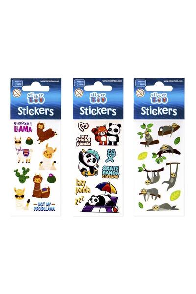 Sticker BOO Abtibilduri - set panda lama lenes 9-10 bucăți 471544