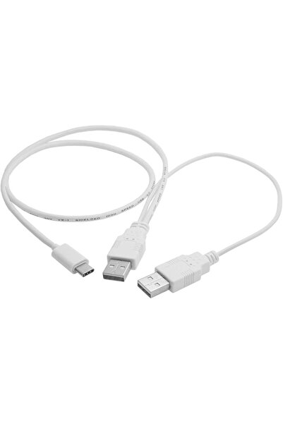 Generic USB 3.1 Type C USB-C to Dual A Male Extra Power Data Y Cable for Cell...