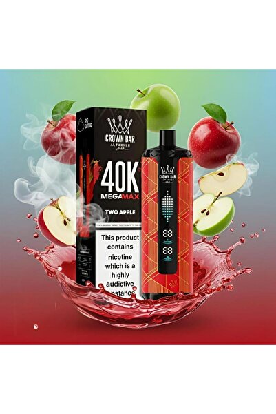 AL FAKHER Crown Bar Mega Max 40K Double Apple Shisha Swirl