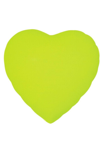 Godan Balon folie Inima 46 cm – galben fluorescent (pentru umflare cu aer)