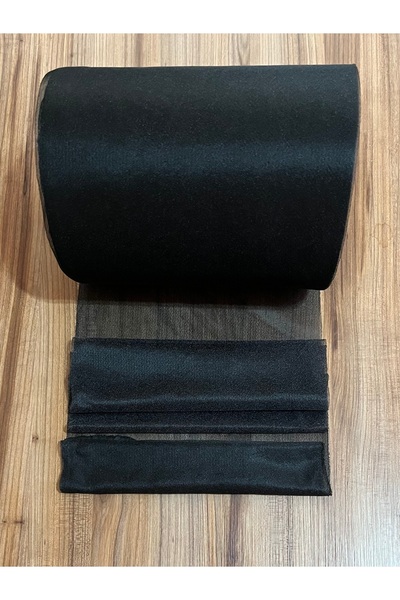 Öztürk Siyah Likralı Elastan Yapışkanlı İnce Bez Tela. Boy: 1 metre. En: 25 cm.