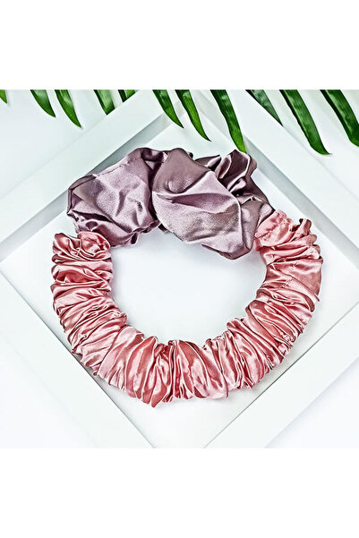 YEYE Made In Nature SILK BOW scrunchie de păr din satin pentru crearea de buc...