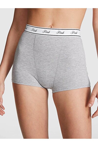 PINK Mikro Logolu Yüksek Bel Boyshort Külot