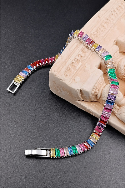 Haziran Accessory, Waterway Model Colorful, Gold, Silver Steel Bracelet