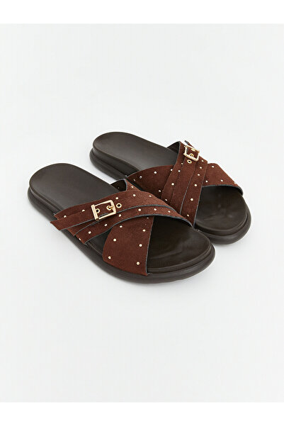 LC Waikiki Peak New Season Staple Detailed Women's Cross-Strapped Slippers