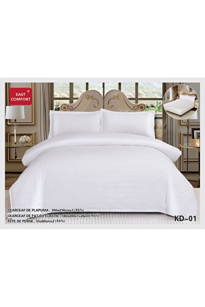 east confort LENJERIE DE PAT DIN BUMBAC CU ELASTIC 4 PIESE
