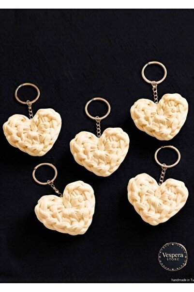 VESPERASTOREE Knitted Heart Keychain (50 Pieces)