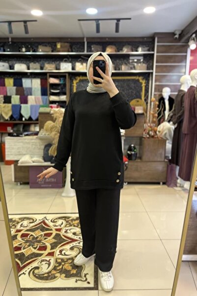 HÜMEYRA BUTİK Button Detailed Trousers Suit