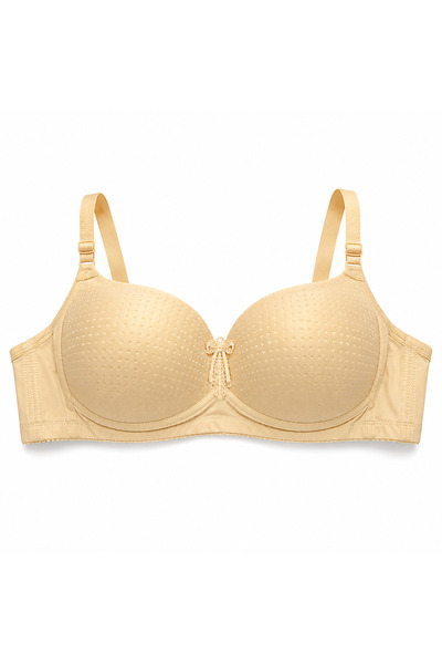 Generic Women's Padded Bra Size 50-54, Beige and Light Pink | Adjustable Stra...