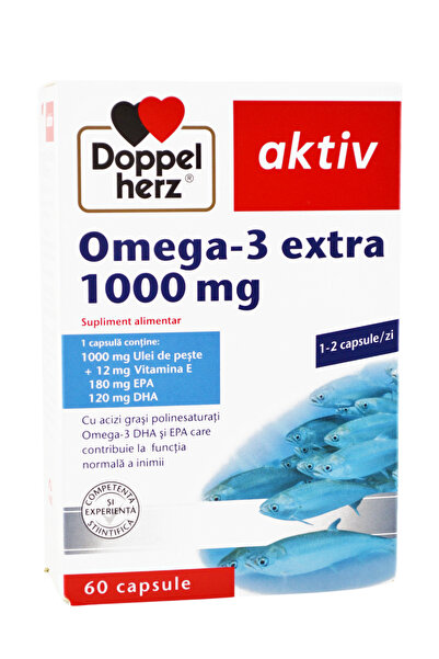 doppel herz Omega-3 Extra 1000mg Aktiv 60cps