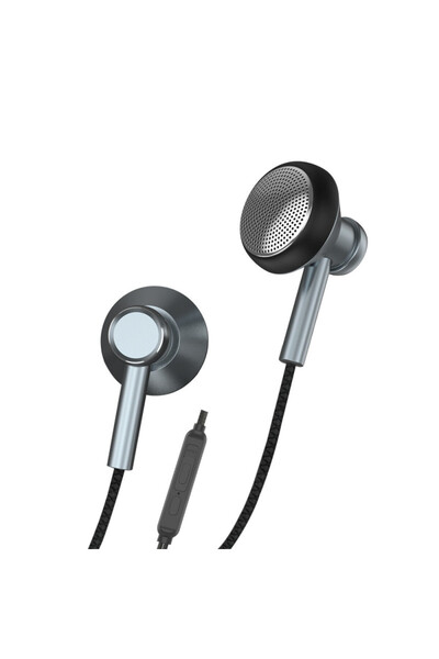 LEEWELLO Ej-042 Ενδοωτικά ακουστικά handsfree με βύσμα 3.5mm, Γκρι