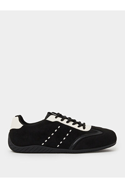 Styli Contrast Trim Lace-Up Sneakers