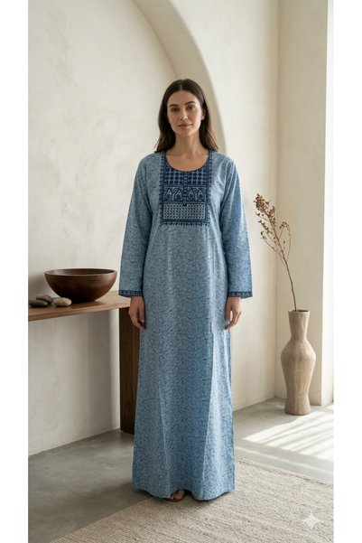 Maison Emarat Embroidered Floral printed Jlabiya