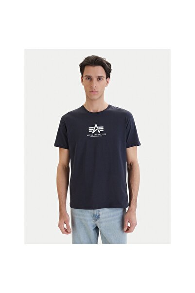 Alpha Industries Tricou bărbătesc 118533 Bleumarin