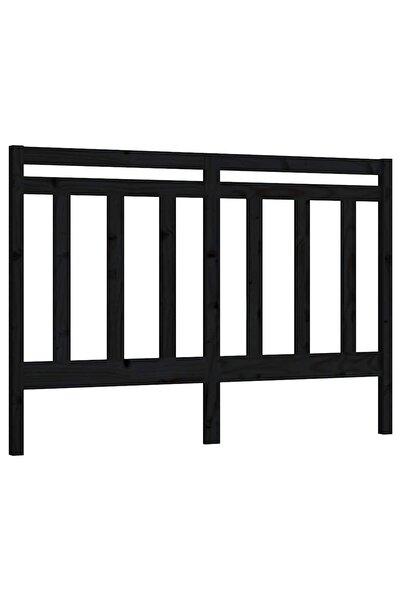 vidaxl Tăblie de pat, negru, 166x4x100 cm, lemn masiv de pin