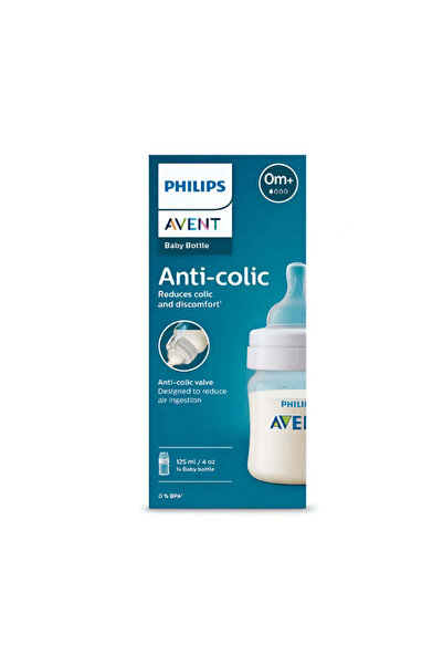 Philips Avent Anti-Colic Glass Baby Feeding Bottle, 125ml (0m+)