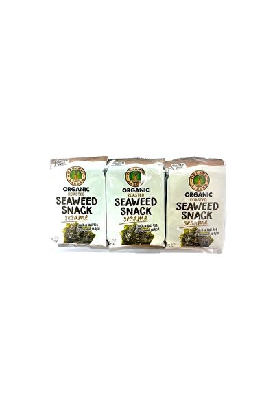 Organic Larder Roasted Seaweed Sesame Snack 6 x 5 g, Gluten Free