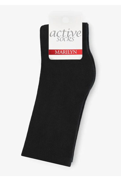 Marilyn Șosete de damă din bumbac clasice, negre, 36 - 40EU, FORTE 58