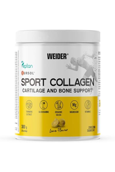 Weider كولاجين رياضي بيبتان، ببتيدات الكولاجين المتحللة، خلاصة الكركم، السيلي...