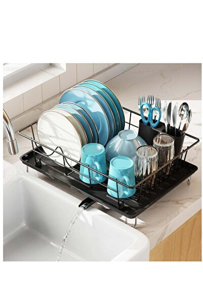 TOSHIONICS Dish Rack Dish Drying Stand Dish Drainer Plate Rack Dish rake Kitc...