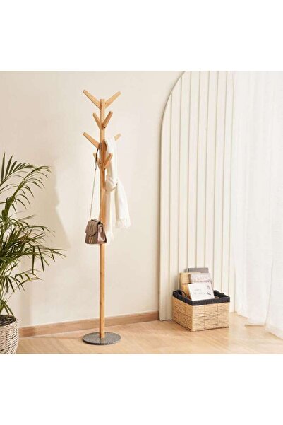 PAN HOME Ghafar Bamboo Tall Hanger Dia 28x190cm - Natural