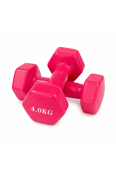 Volcan fitness Vinyl Dumbbell 4 KG Pair – Anti-Slip Vinyl Coated Hand Weights...