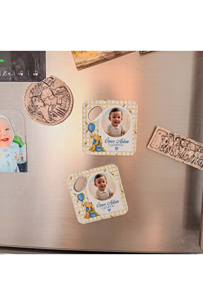 arslart Winnie th poh Fotoğraflı Kişiye Özel Açacak Magnet Bardak Altlığı 20’...