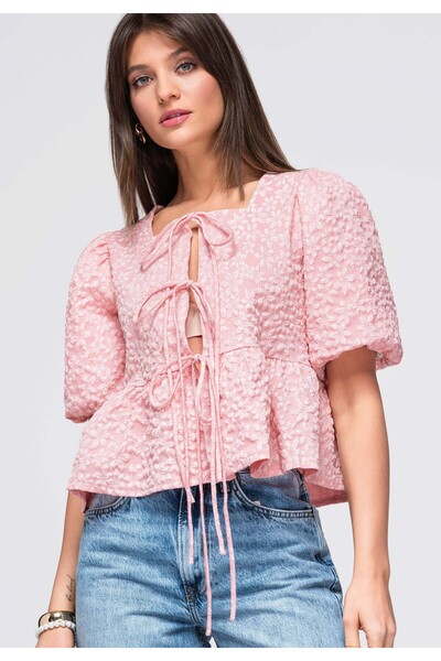 OMBRE Bluză de damă, elegantă, cu mânecă lungă OW-TS-E0048