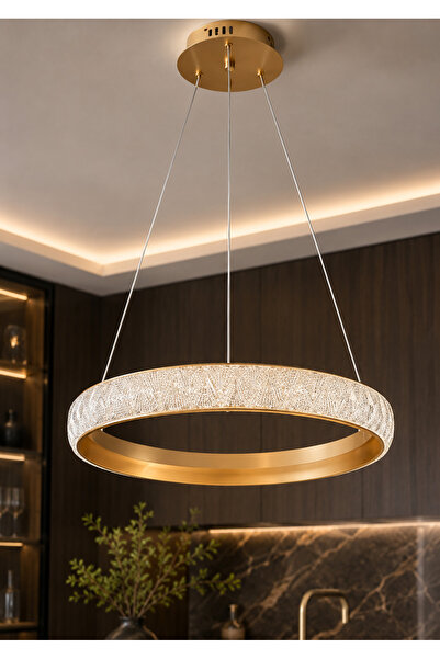 Grecia Imperial Chandelier Modern Rings Three Color Led Lighting 48W