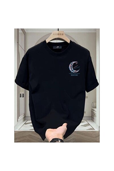 bellanova Unisex πολύχρωμο μπλουζάκι με στάμπα Oversize Streetwear Άνετη εφαρ...