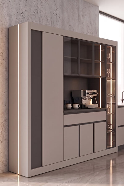 Avm 24 Nero Kahve Köşesi Multi 235 cm Montaj Dahil