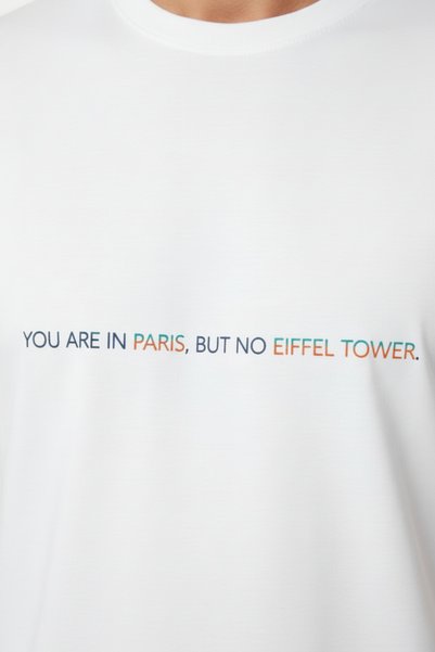 Whitewhale White Whale Rare – Paris Off Script Men's T-Shirt