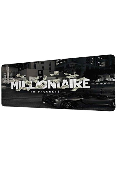 gxe.art Millionaire Lamborghini Night Design 40x90 cm Gaming MousePad Αντιολι...