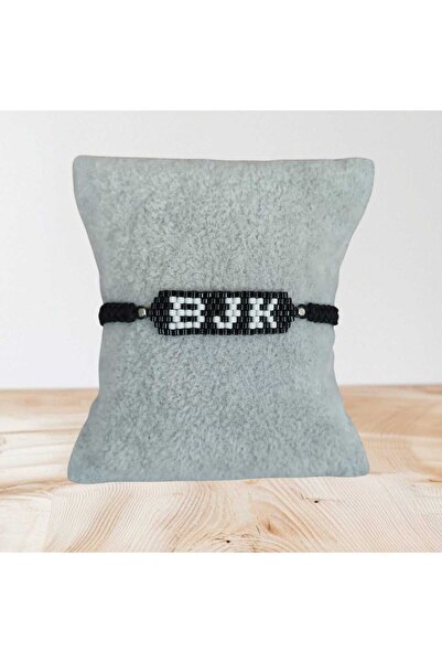 DiZe'S Tasarım Black-White Miyuki Handmade Fan Bracelet