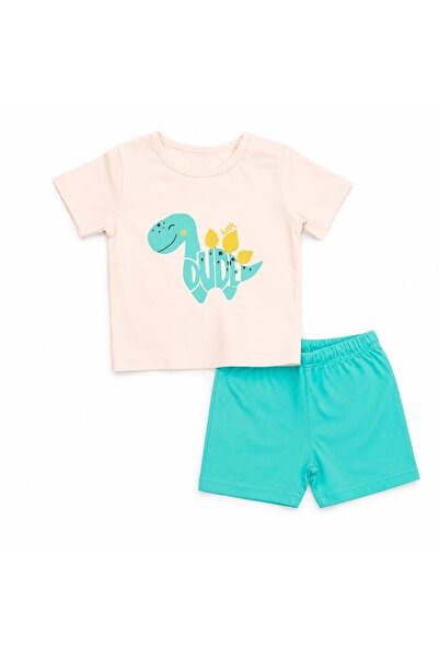 PALM PEANUTS Baby Boys & Girls Cotton Dinosaur T-Shirt & Shorts Summer Outfit...