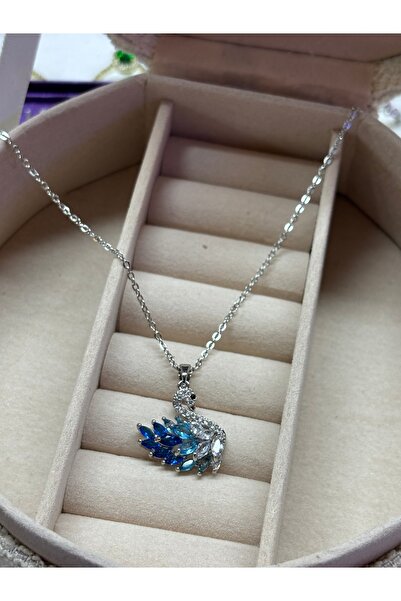 Mİ MİND Swan Blue Swar Necklace