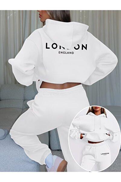 macklin Unisex Men's Women's London England Printed Oversize 3 Thread Hooded ...